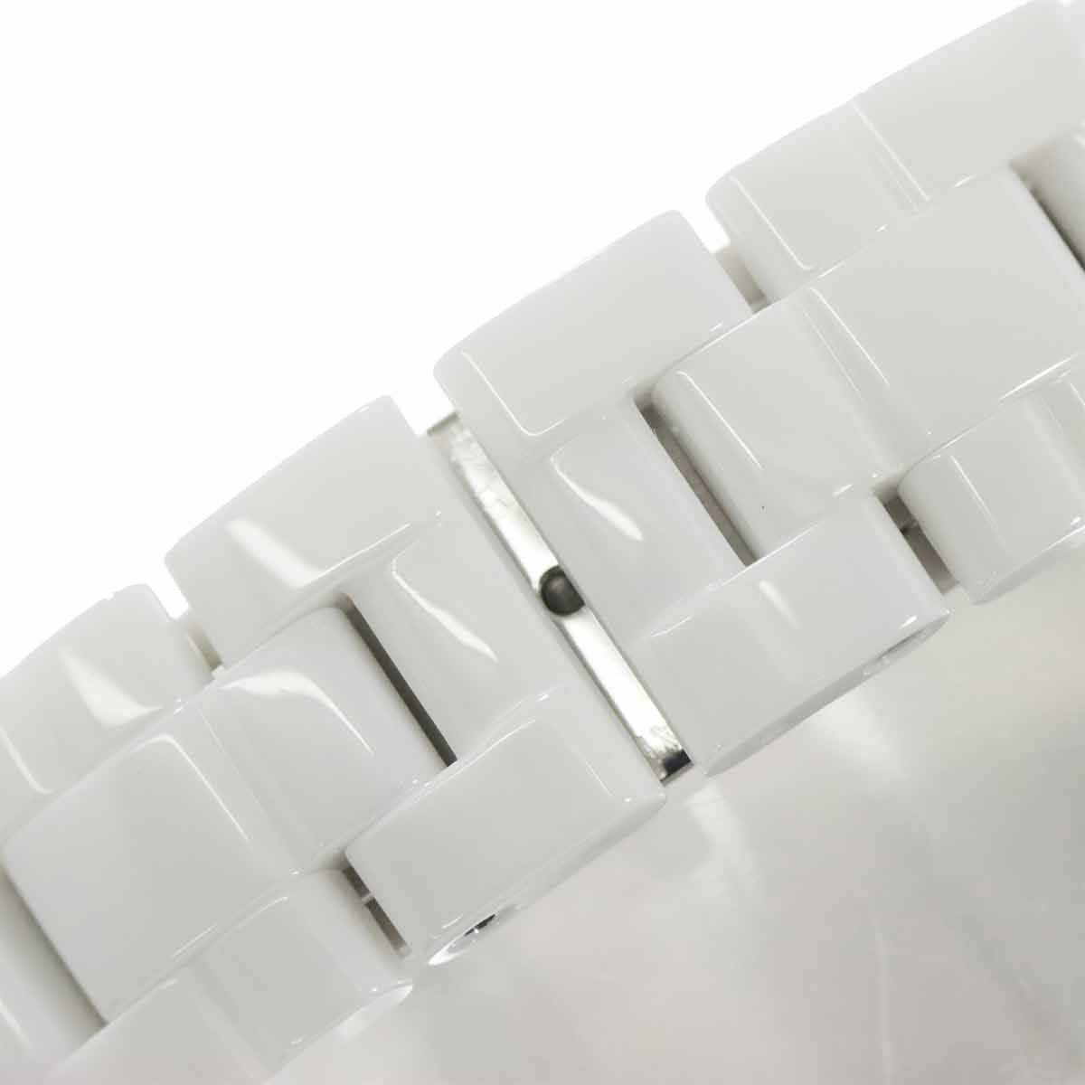 シャネル CHANEL J12 33mm H1630 レディース 腕時計 ブラックダイヤベゼル デイト ホワイト セラミック クォーツ ウォッチ 90302278 シャネル CHANEL J12 33mm H1630 レディース 腕時計 ブラックダイヤ