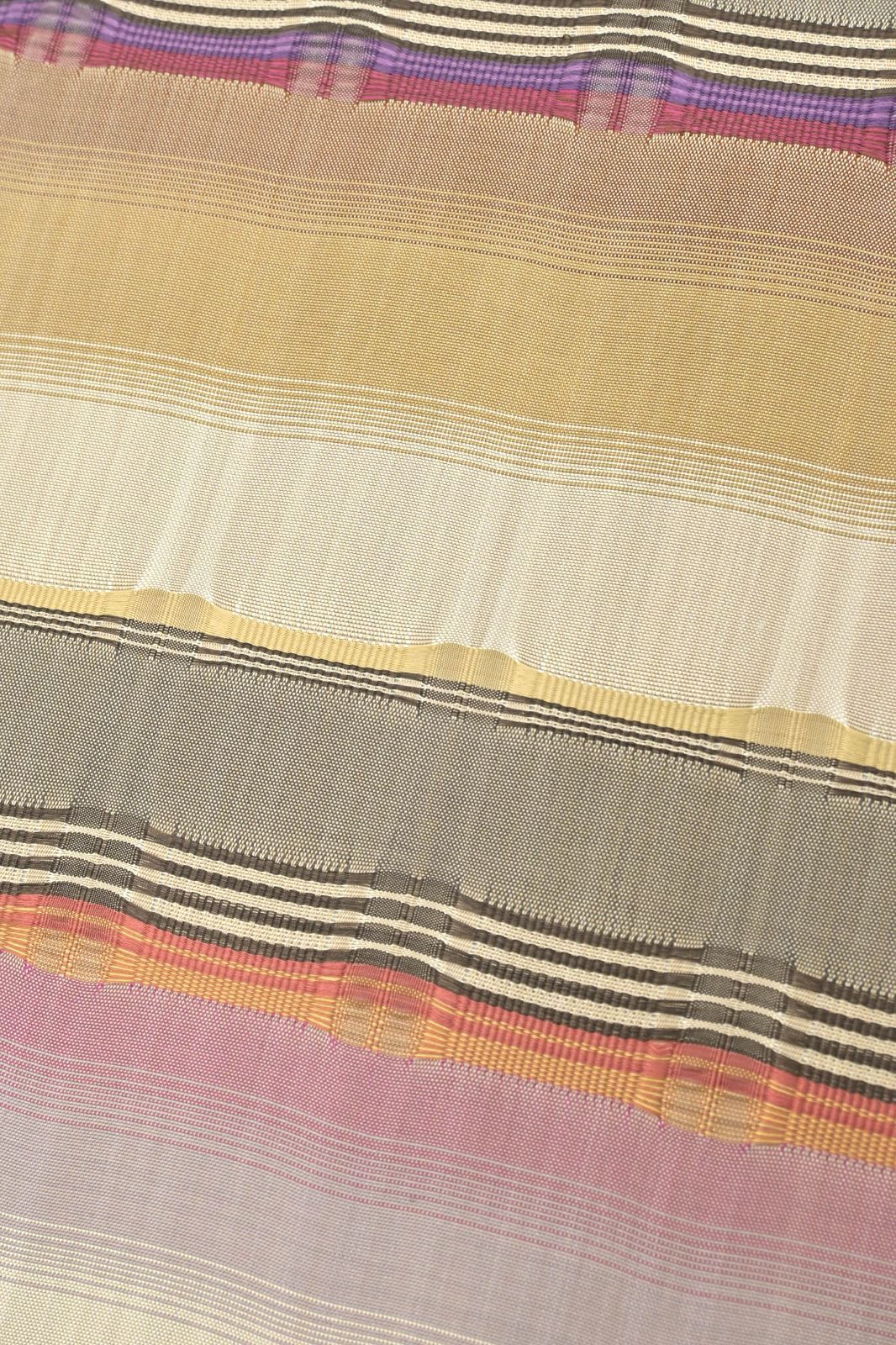 藤山千春】吉野間道｜特選九寸名古屋帯｜本草木染 手織｜仕立て上がり