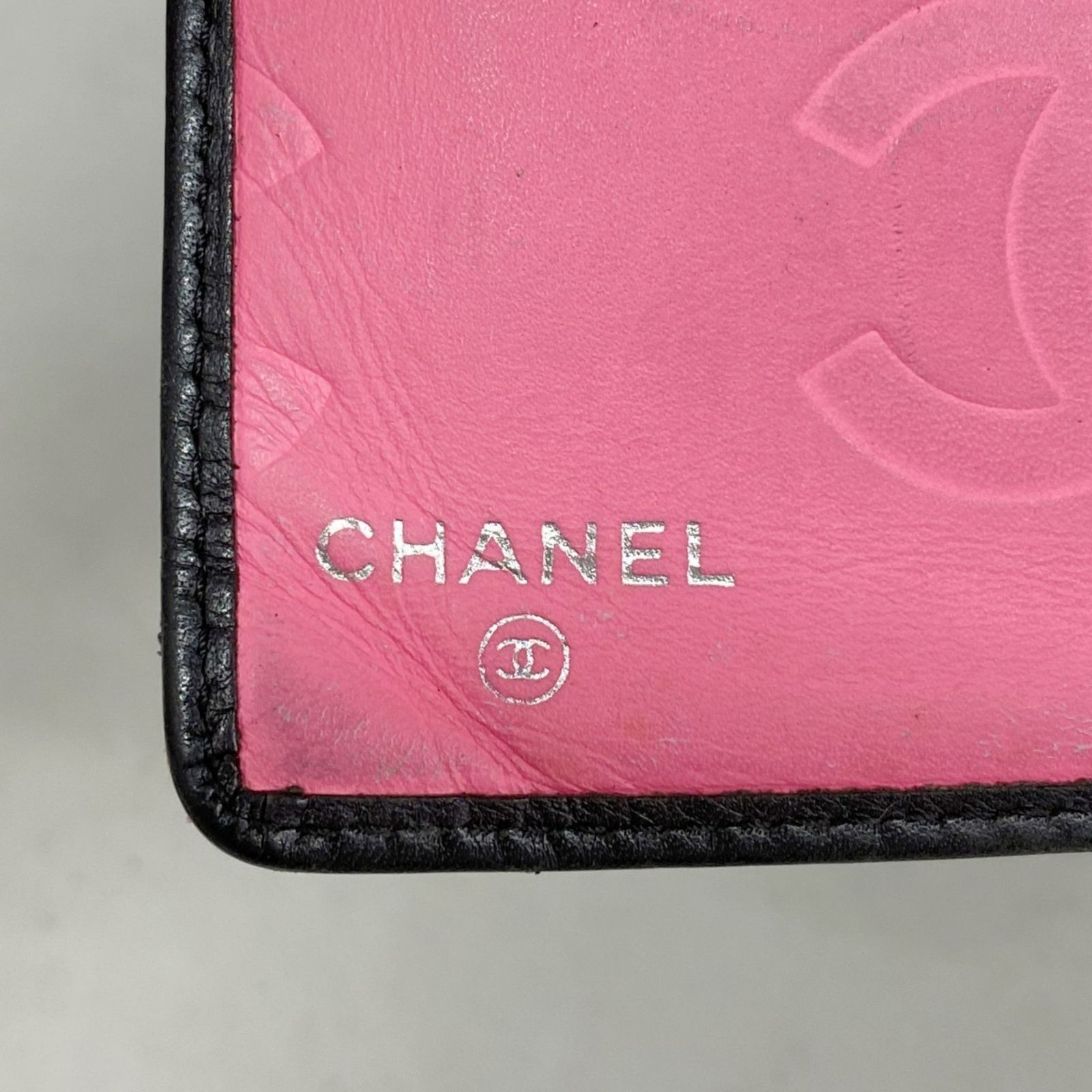 シャネル(Chanel) シャネル 長財布 カンボン ラムスキン ブラック