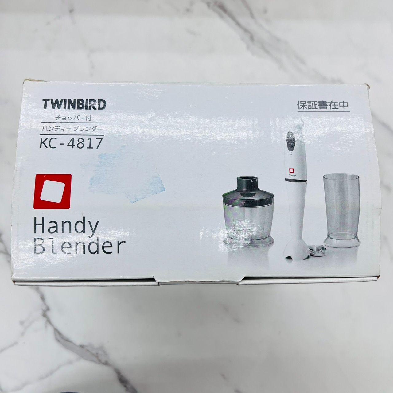 TWINBIRD チョッパー付ハンディーブレンダー ホワイト KC-4817W - メルカリ