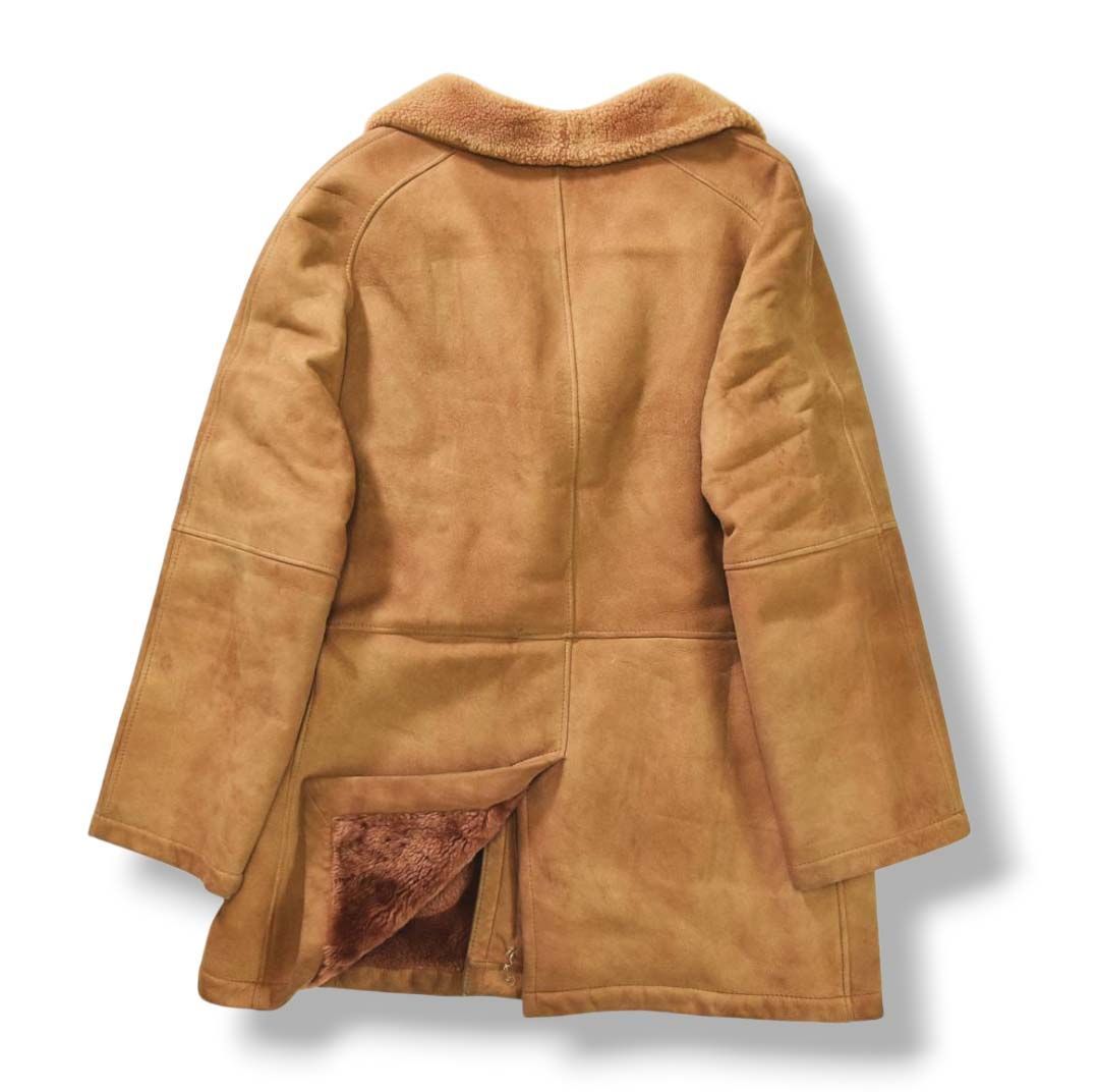 希少】 70s80sヴィンテージ スペイン製 古着 シアリング ムートン