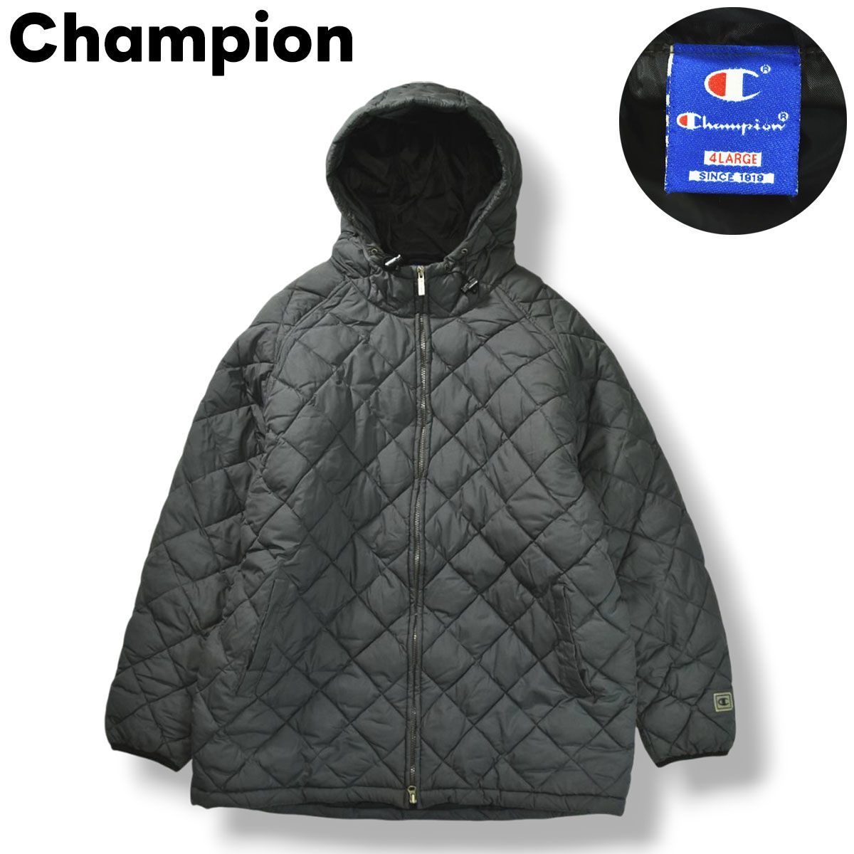 極暖】 チャンピオン Champion フーデット キルティング ジャケット 