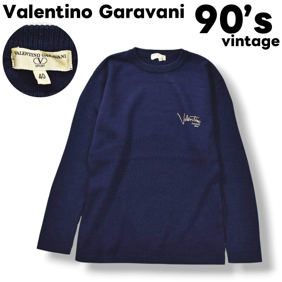 美品】 90s ヴィンテージ 日本製 ヴァレンティノ ガラヴァーニ