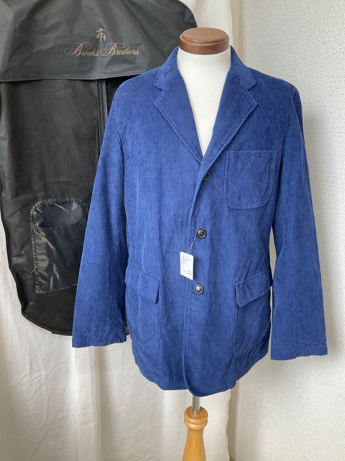 ブルックスブラザーズ テーラードジャケット コーデュロイ ブルー M