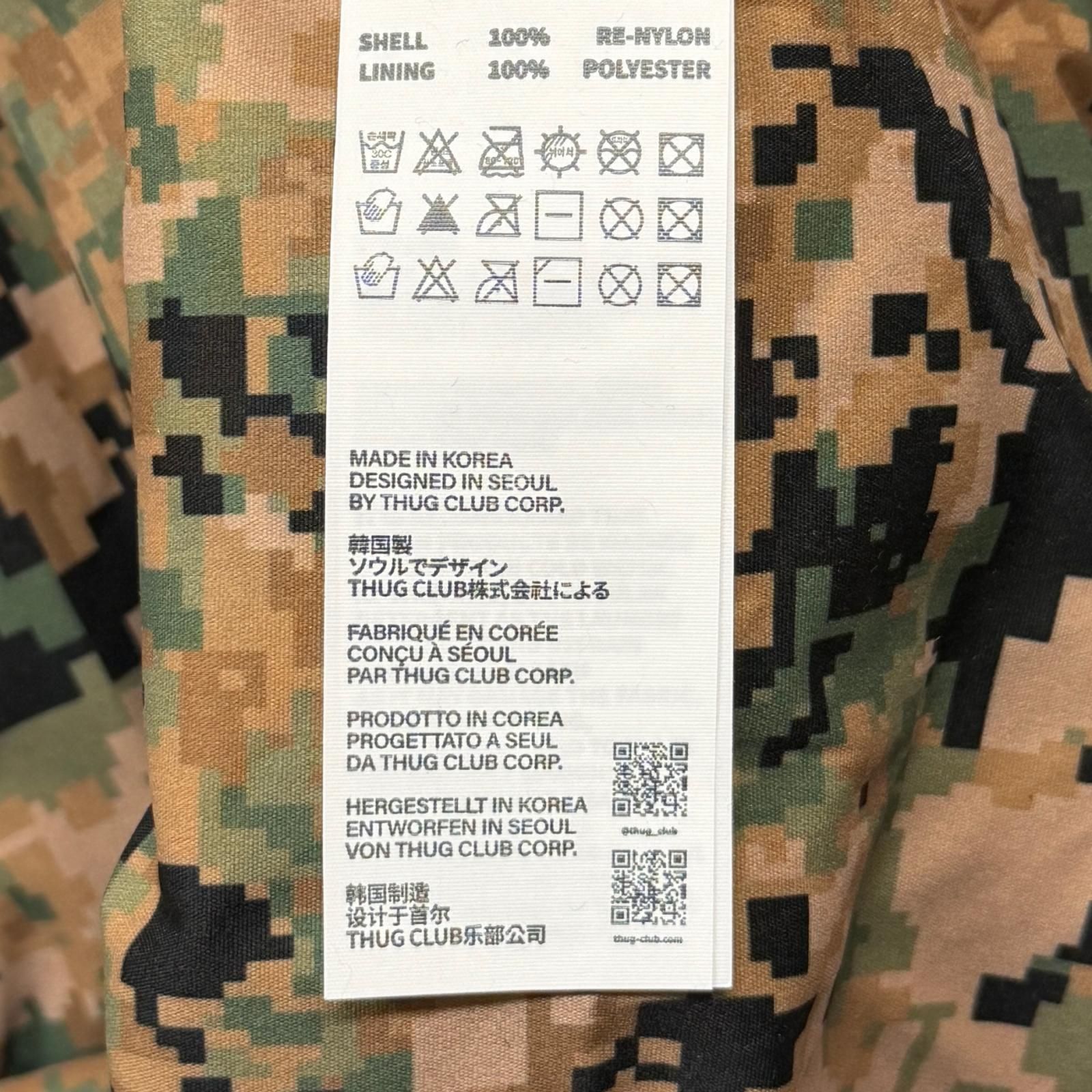 参考上代137500円 未使用 THUG CLUB Scarred Tango Charlie Bomber