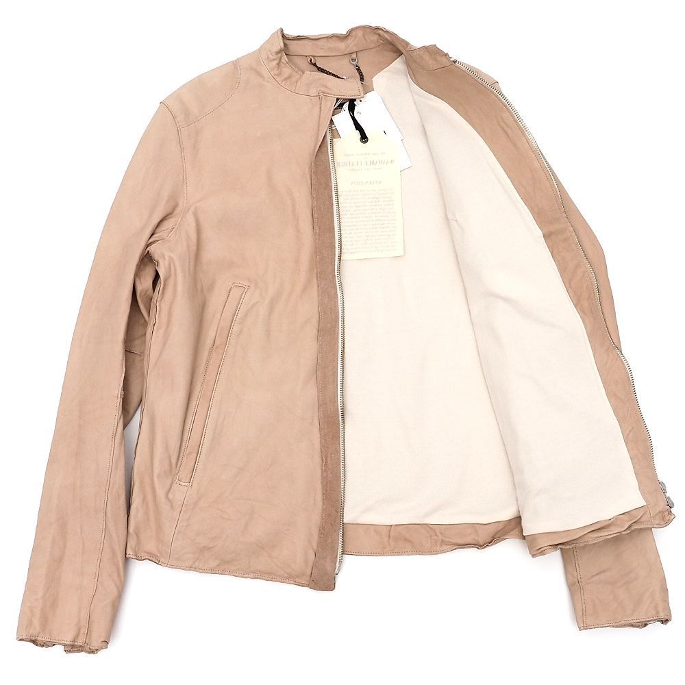 未使用品訳あり sisii シングルライダース レザージャケット 【サイズ