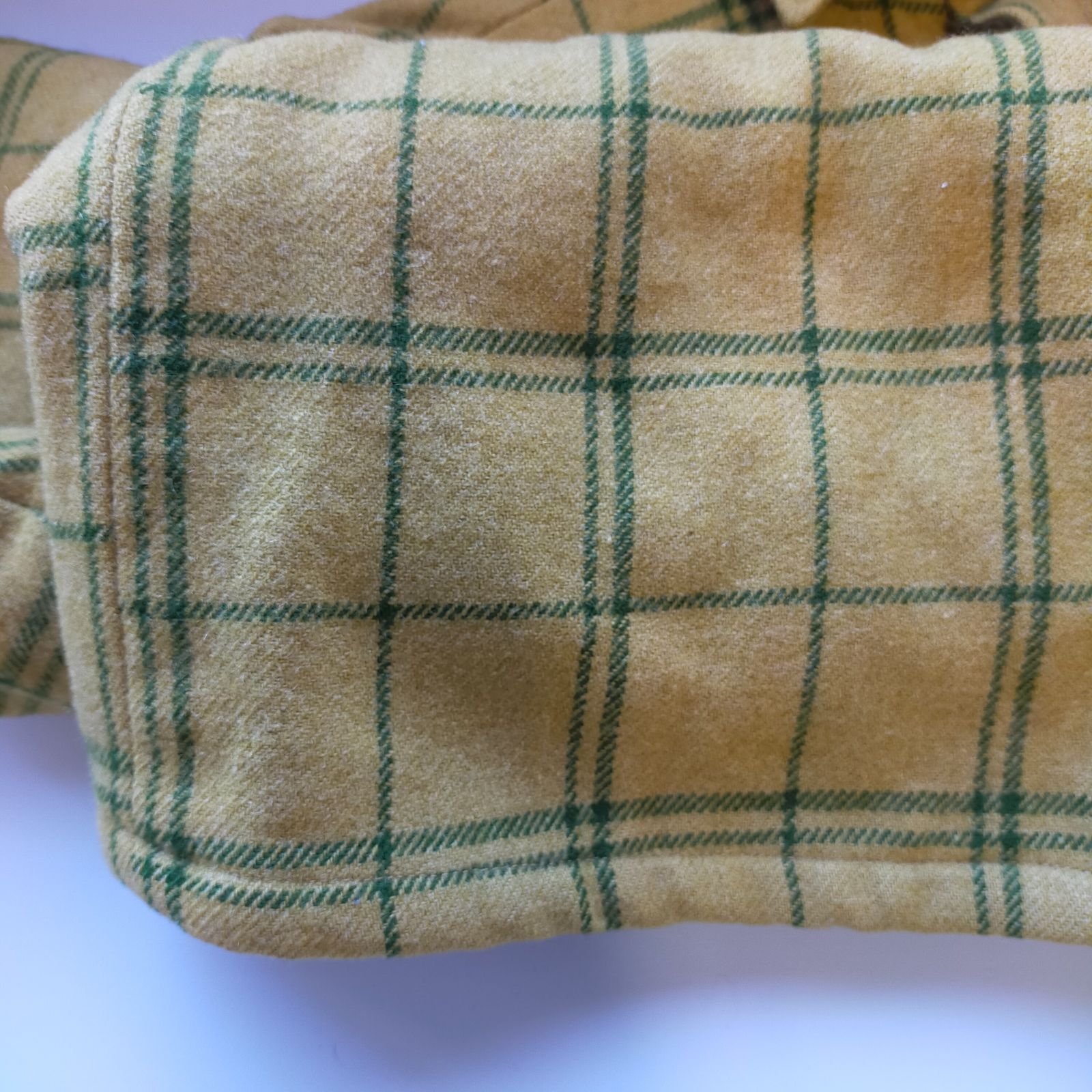 ○M12074 【70s】 WOOLRICH ウールリッチ チェック柄 裏ボア ウール