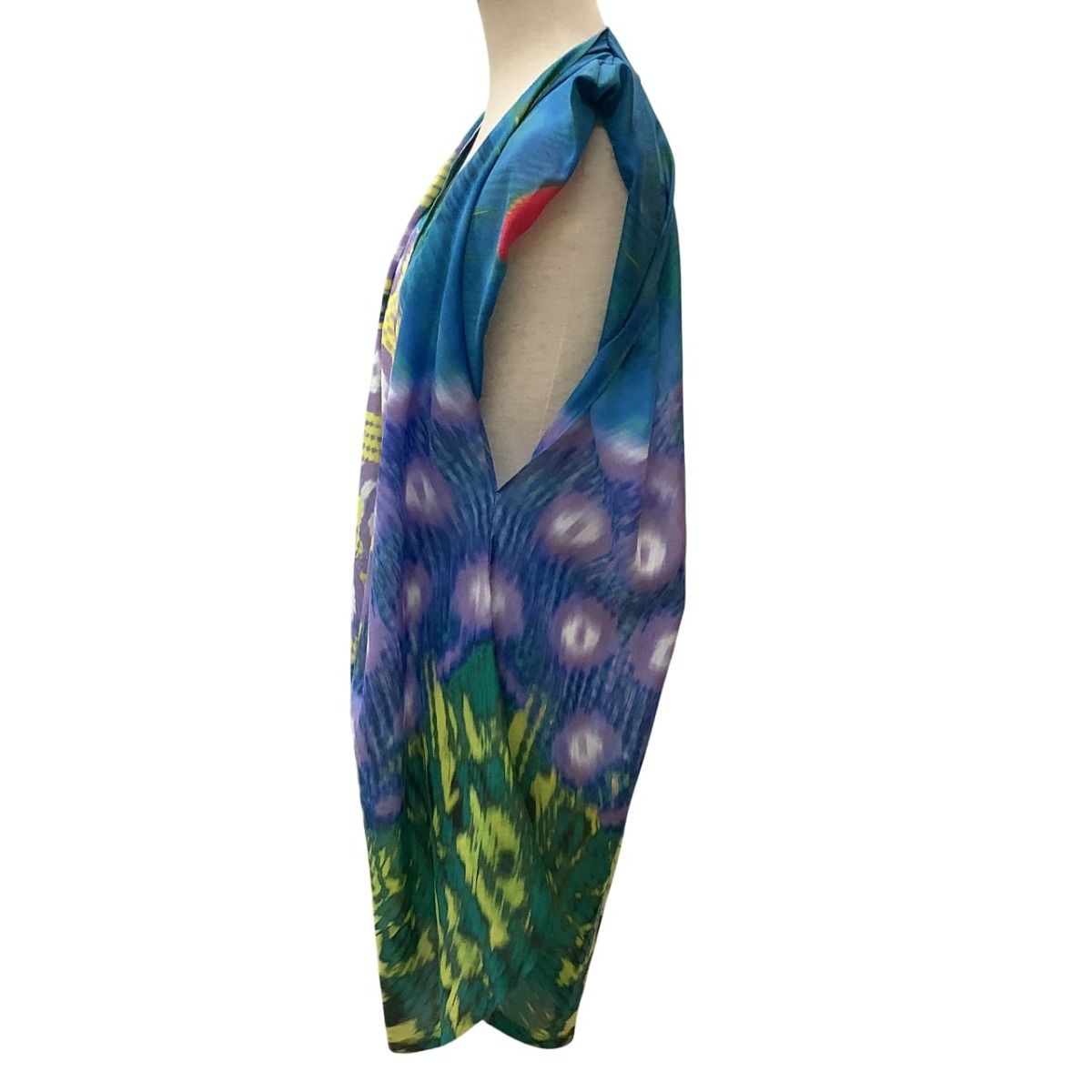 ♪♪ISSEY MIYAKE イッセイミヤケ 変形 ノースリーブカットソー  ワンピース 総柄 SIZE 2 IM11FH022 ISSEY MIYAKE - 超美品 イッセイミヤケ ISSEY MIYAKE 変形ワンピースの