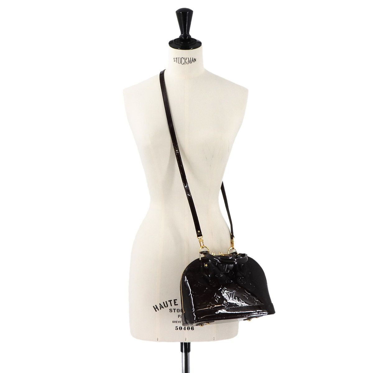 新品同様 ルイ ヴィトン LOUIS VUITTON モノグラム ヴェルニ アルマ BB