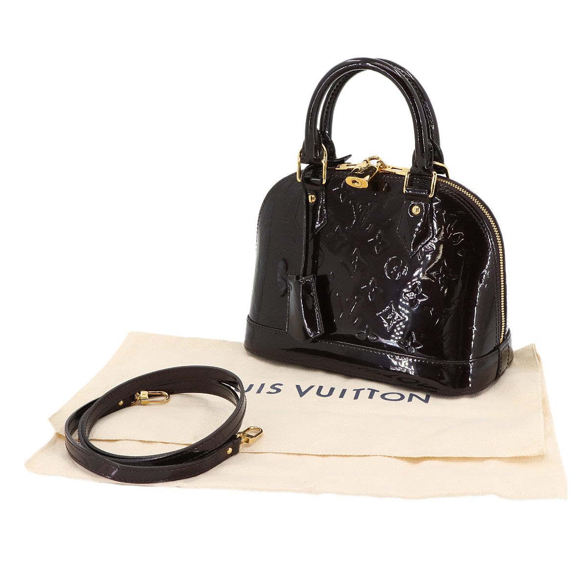 新品同様 ルイ ヴィトン LOUIS VUITTON モノグラム ヴェルニ アルマ BB