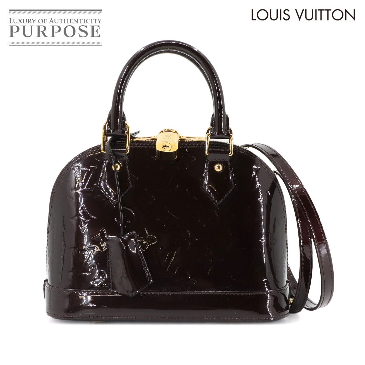 新品同様 ルイ ヴィトン LOUIS VUITTON モノグラム ヴェルニ アルマ BB