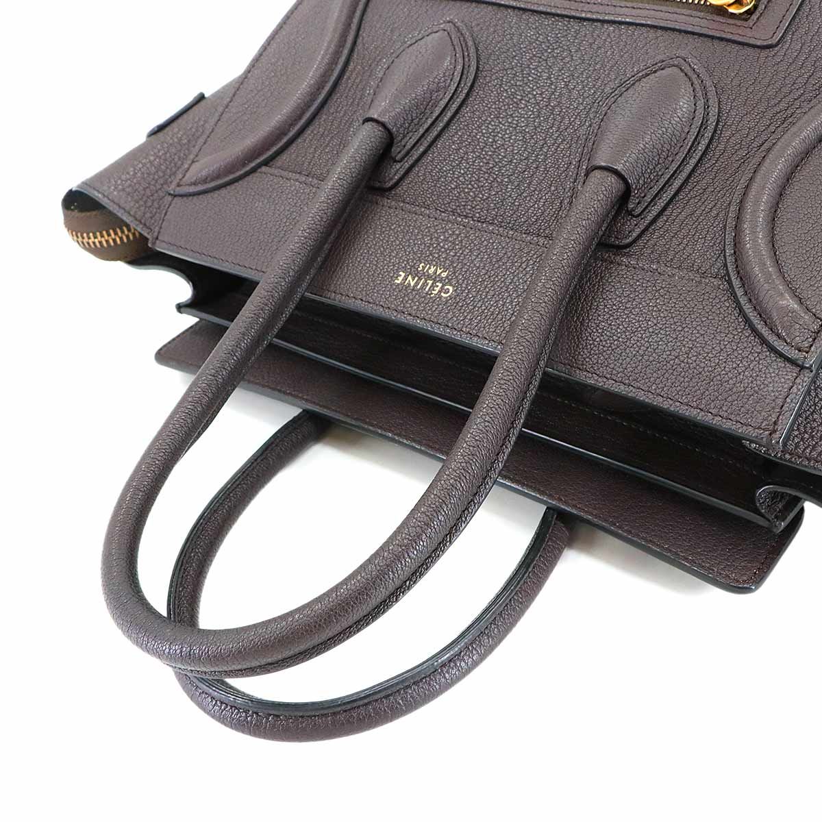 未使用 展示品 セリーヌ CELINE ラゲージ マイクロショッパー ハンド