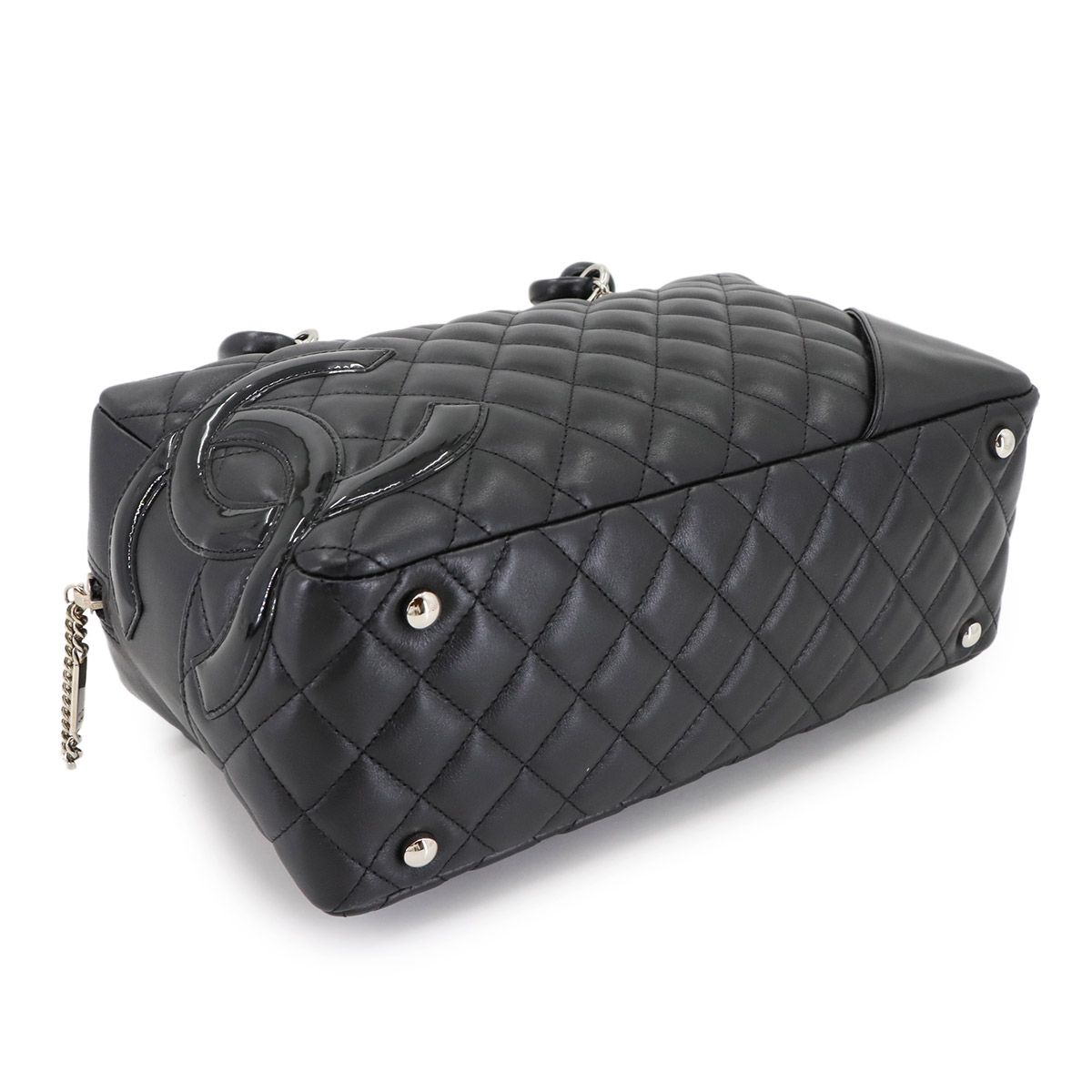 新品同様 シャネル CHANEL カンボンライン ボーリング ショルダー