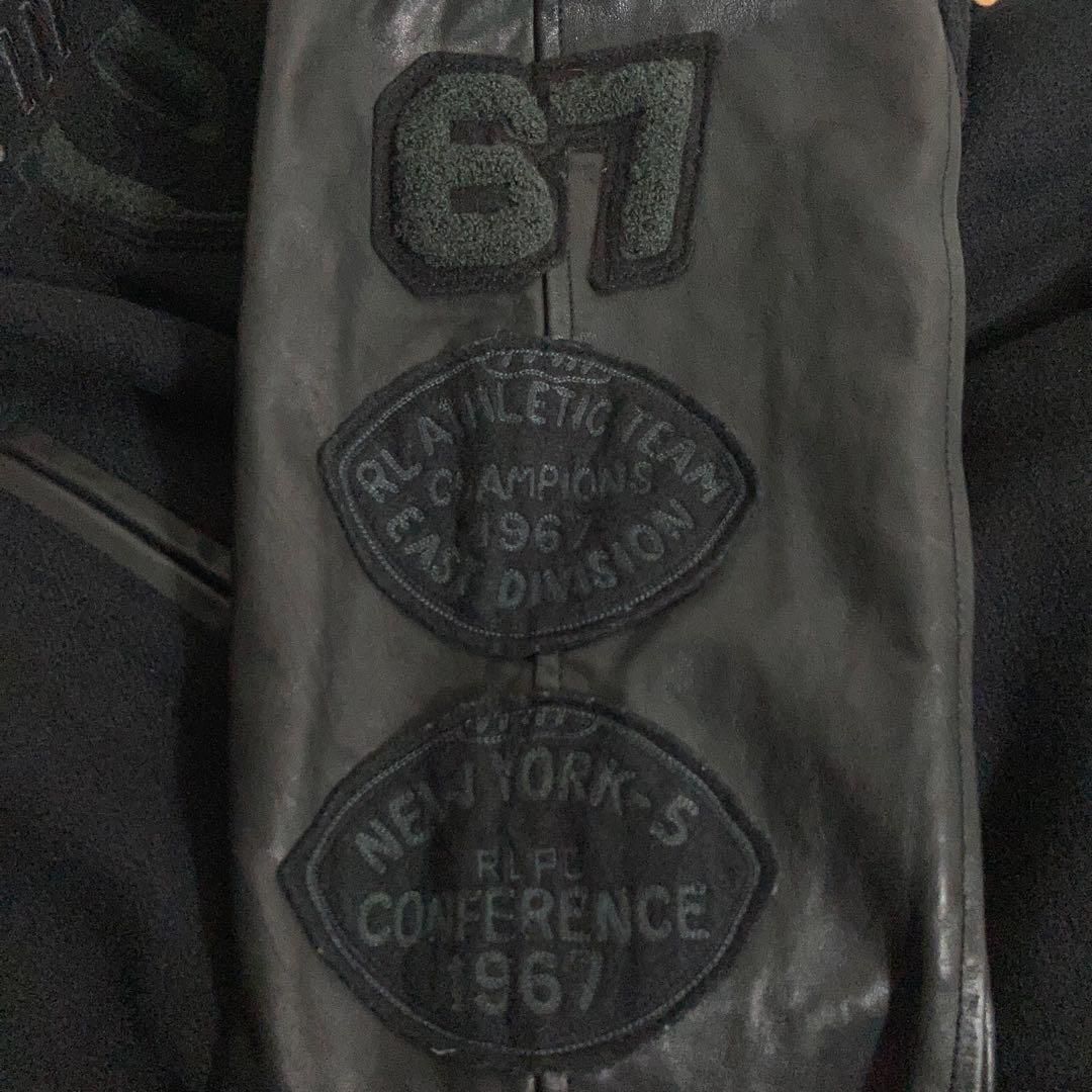 PORO RALPH LAUREN スタジャン 希少オールブラック 黒 M - メルカリ