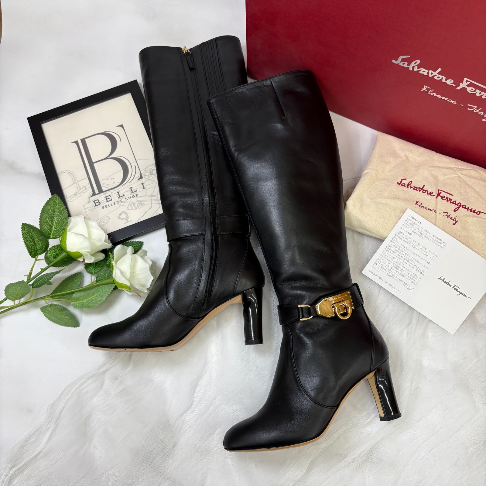 鑑定済み 】サルヴァトール フェラガモ 《 ラモス 》 5 D (22.5cm程度