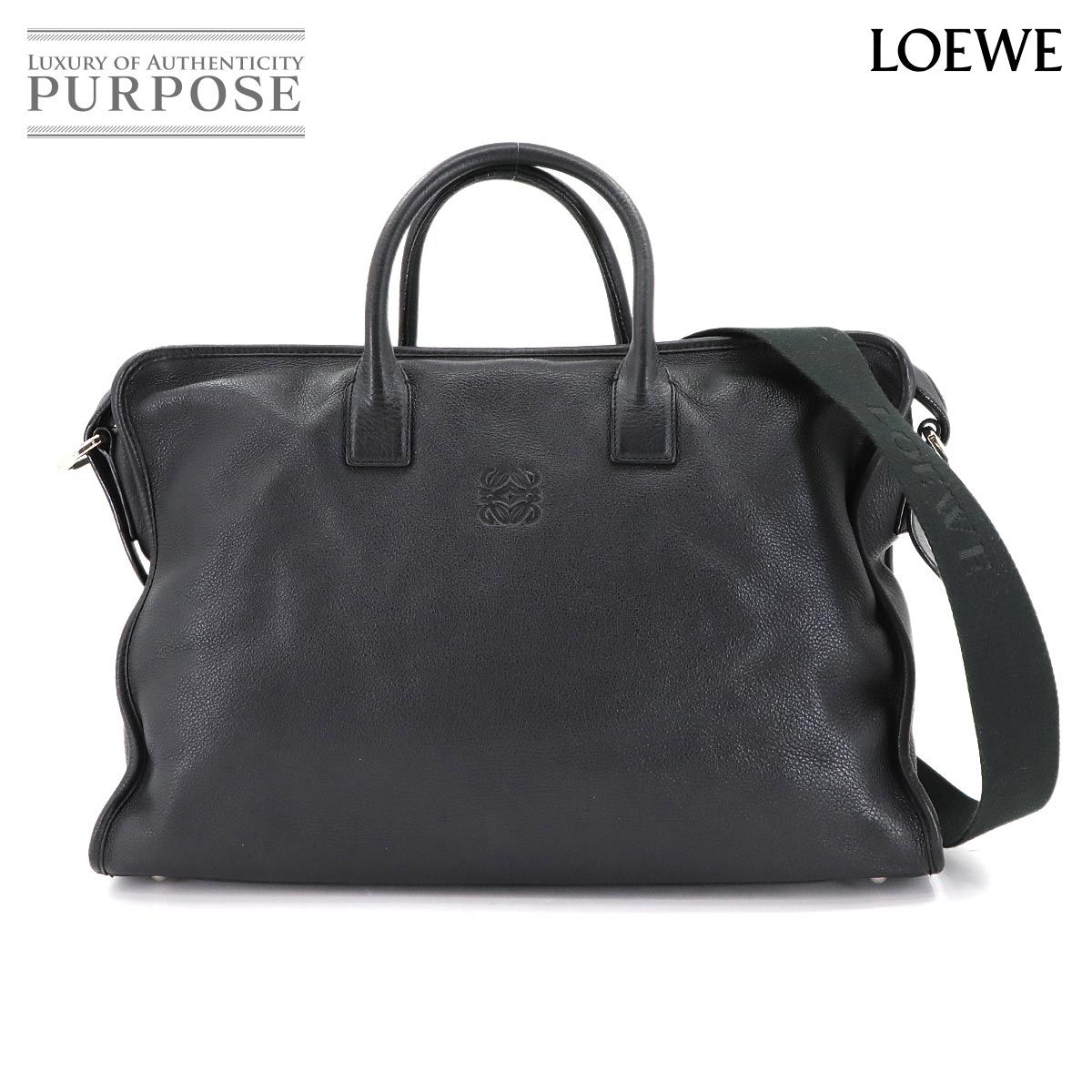 ロエベ LOEWE ブリーフケース 2way ビジネス ショルダー バッグ レザー