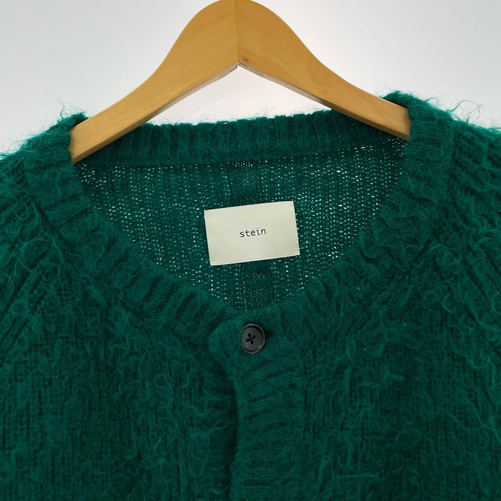 stein 20AW KID MOHAIR CARDIGAN M ｸﾞﾘｰﾝ - メルカリ