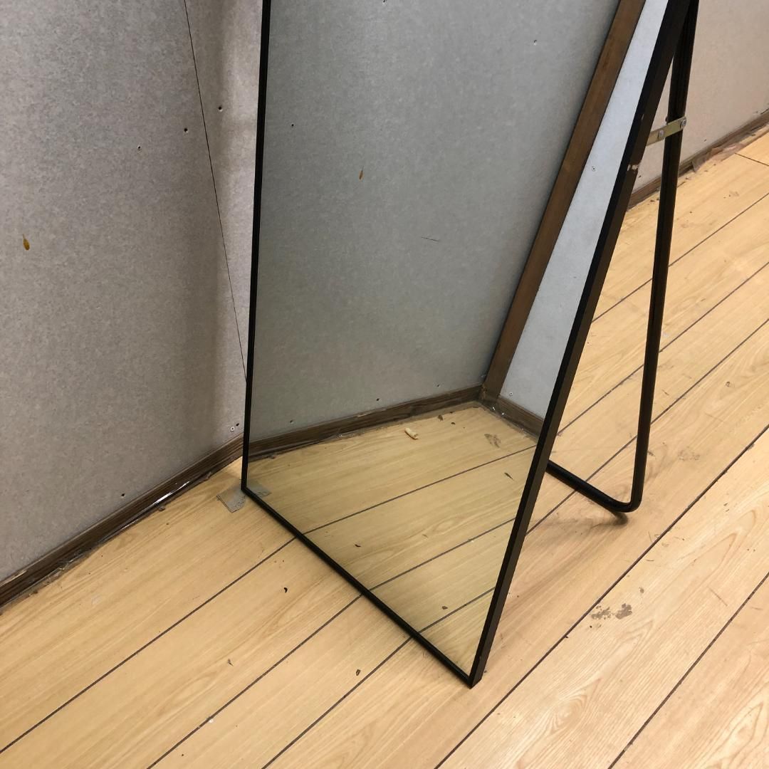 全身鏡 姿見鏡 スタンドミラー 強化ガラス アルミ 直角 壁掛けミラー