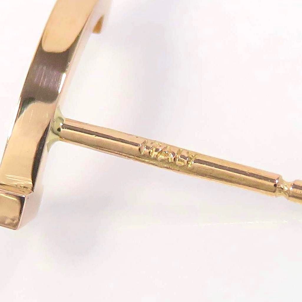 TIFFANY&Co ティファニー Au750 Tスマイル ミニ ピアス ローズゴールド