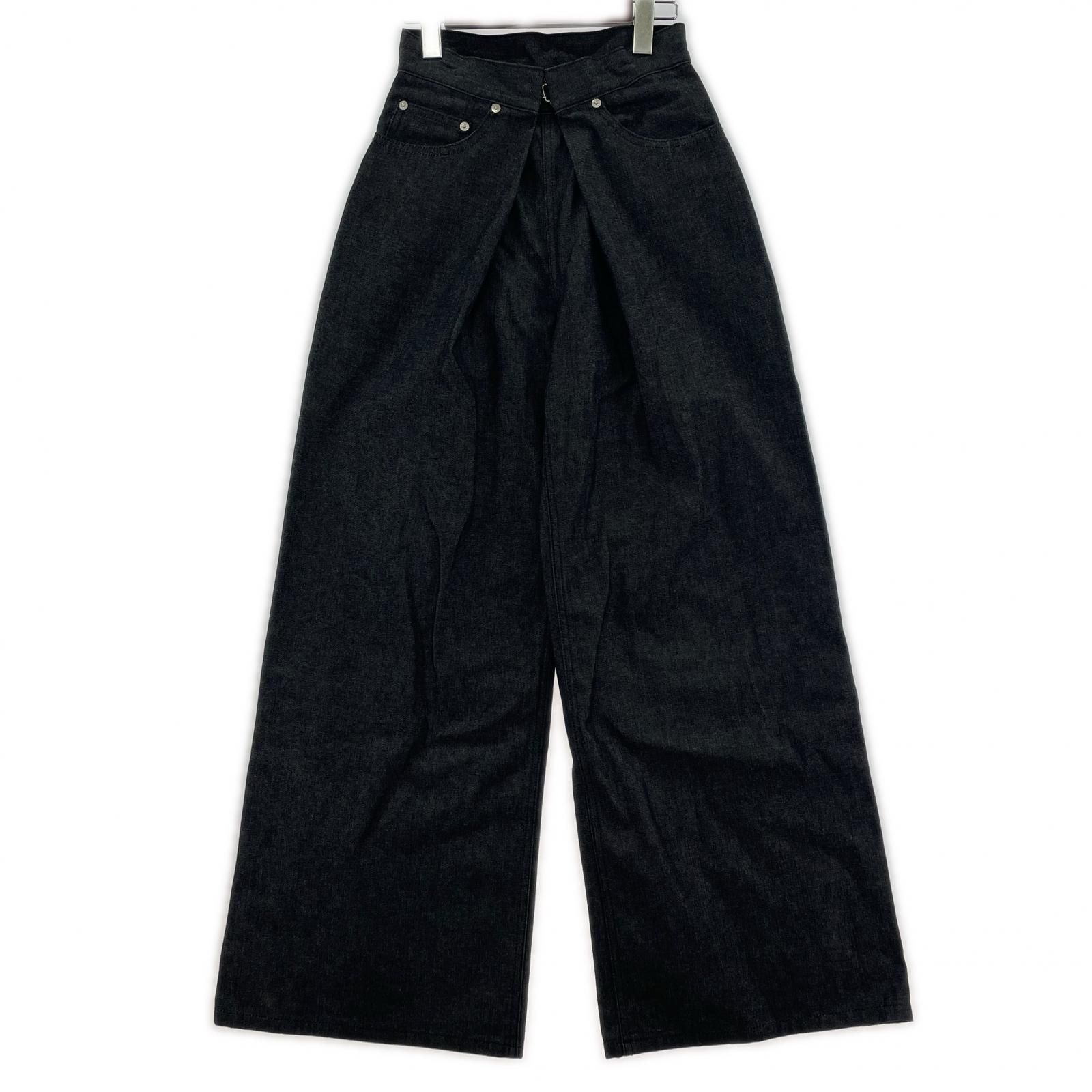 JOHN LAWRENCE SULLIVAN WASHED DENIM SUPER WIDE PANTS XS - メルカリ