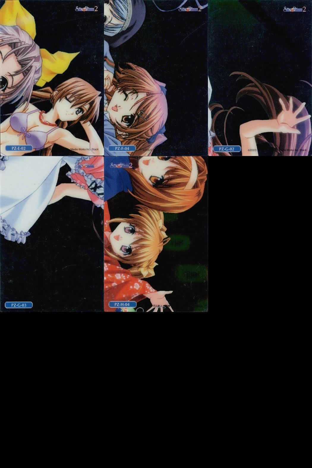 ux330 シスタープリンセス2 トレカ パズルカード 5枚セット シスプリ