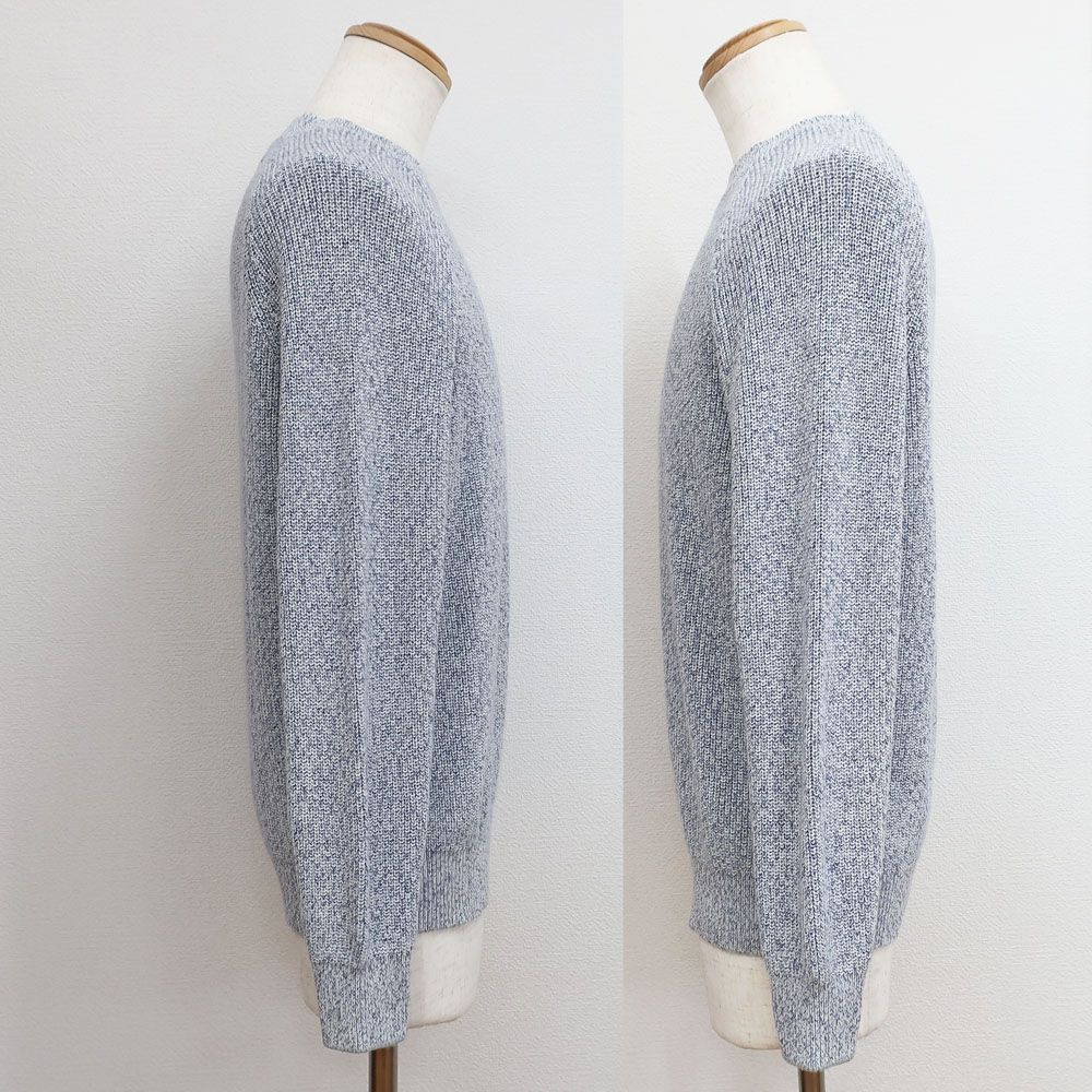 天白】ブルネロクチネリ ニット グレー系 表記サイズ48 コットン100