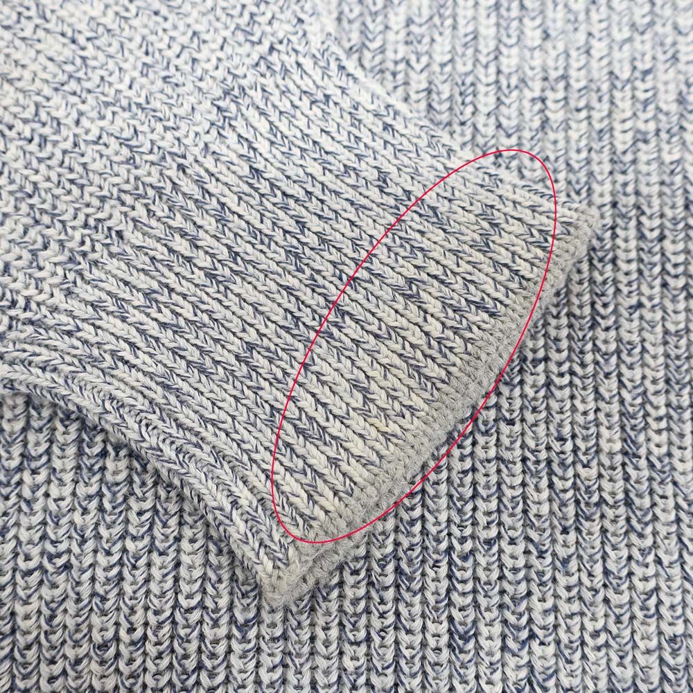 天白】ブルネロクチネリ ニット グレー系 表記サイズ48 コットン100