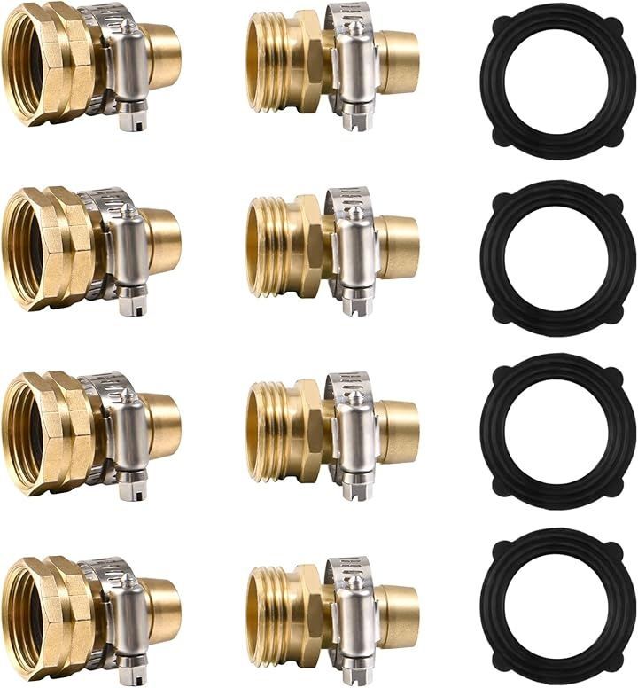 SPEEDWOX 真鍮製ガーデンホース修理キットコネクターキット ステンレス