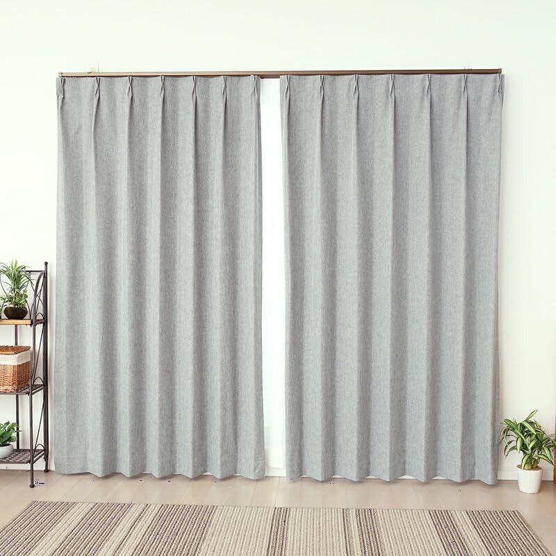 最安値，お得 【在庫処分】「ファイル」 5417グレーGY 無地 幅150x丈190cm1枚入り 150×190 保温 節電 断熱 断熱 保温 防寒 遮光率100％ 省エネ 冷暖房効果アップ 完全遮光カーテン 厚手 カーテン