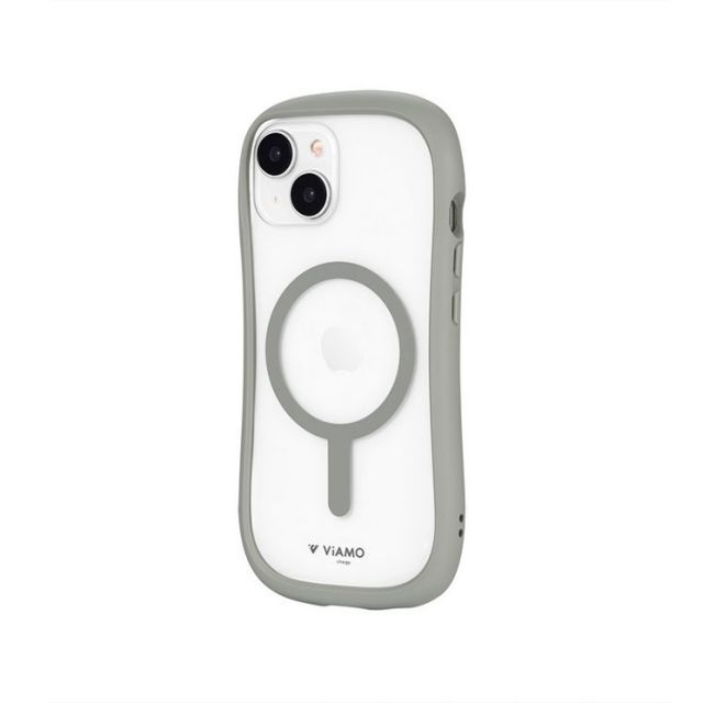 赤字超特価 iPhone15 iPhone14 ケース クリア 透明 ライトグレー ストラップホルダー 付 MagSafe 対応 耐衝撃 MILスペック 無地 保護 スマホ カバー シンプル ラウンド フォルム くびれ アイフォン アイホン 2023 20 その他