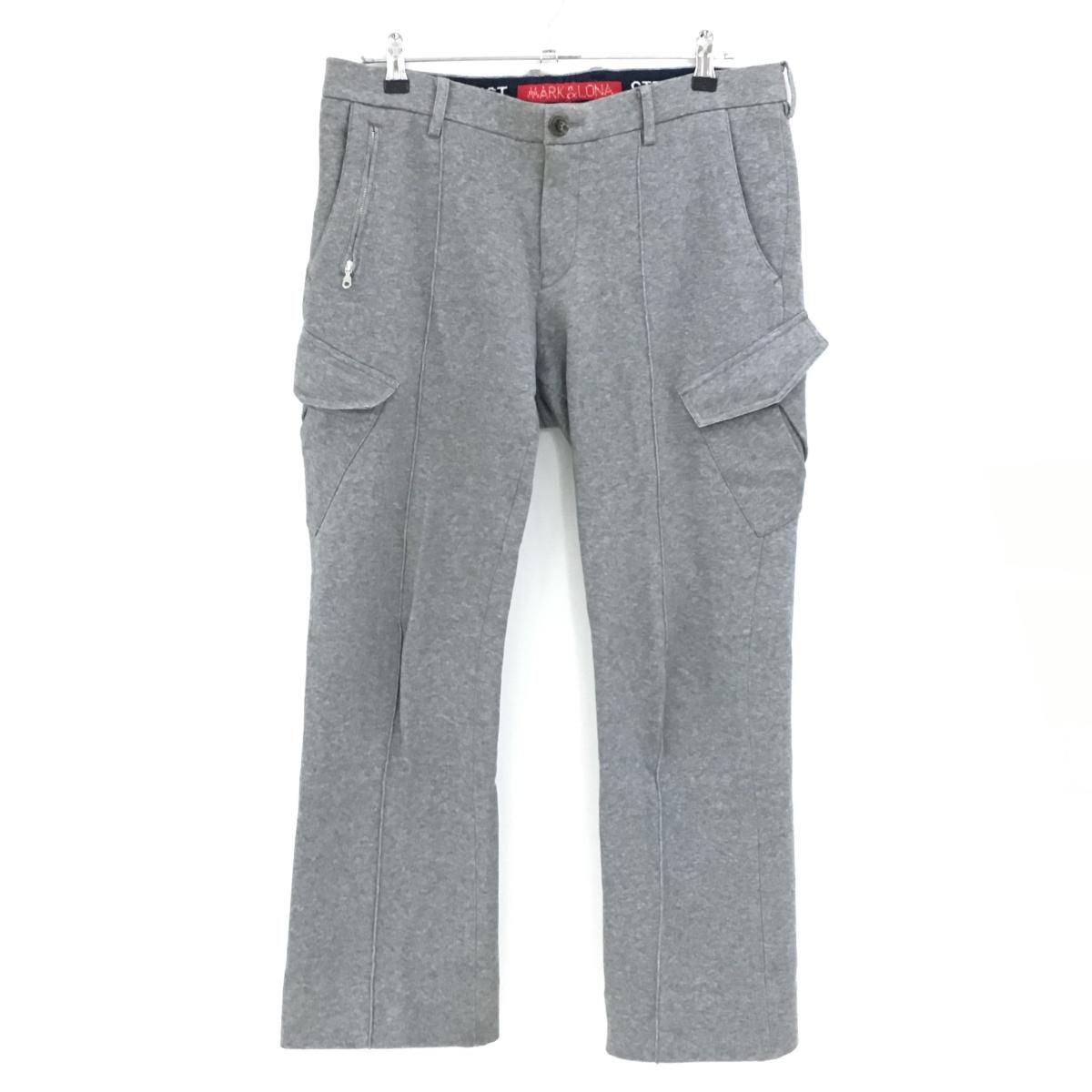 マークアンドロナ パンツ 杢グレー 複数ポケット メンズ L ゴルフ