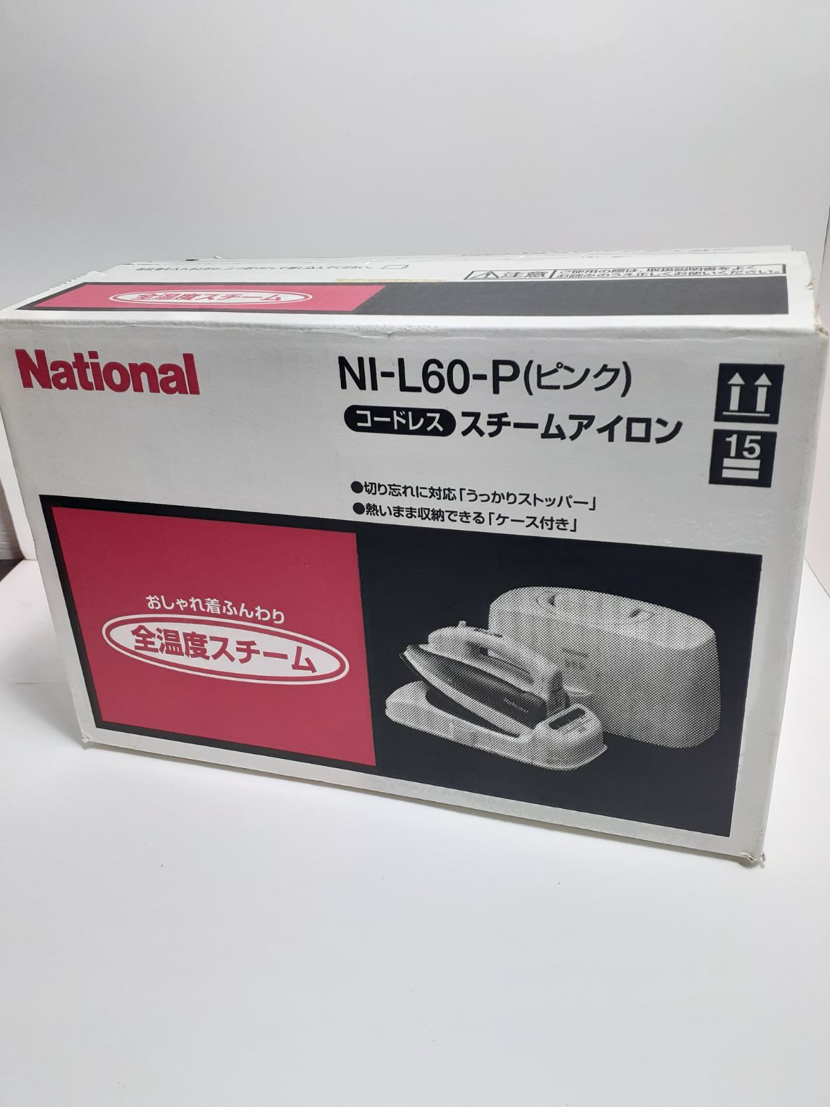 national ナショナル コードレススチームアイロン NI-L60-P(ピンク