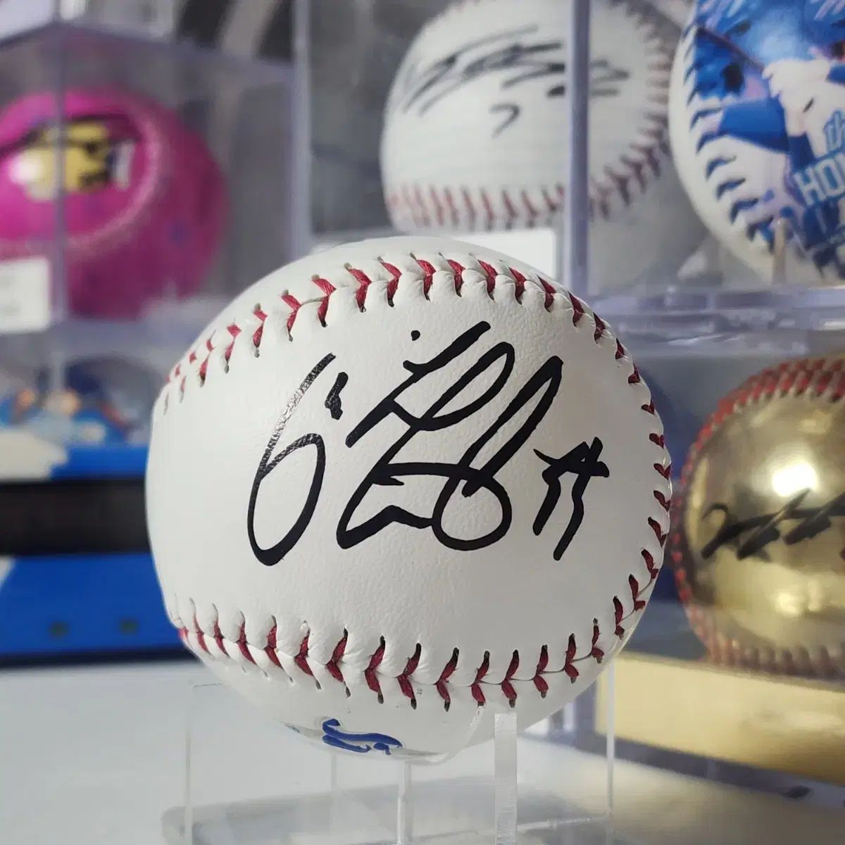 チャン・ヒョンスン　サインボール 斗山ベアーズ 最強! 野球団 イ・ヒョンスン 公式球 サイン入り ボール