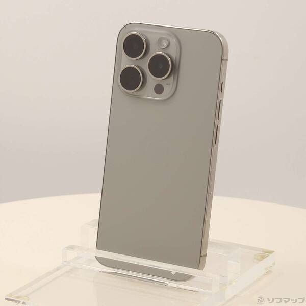 中古品〕 iPhone15 Pro 128GB ナチュラルチタニウム MTU93J／A SIM