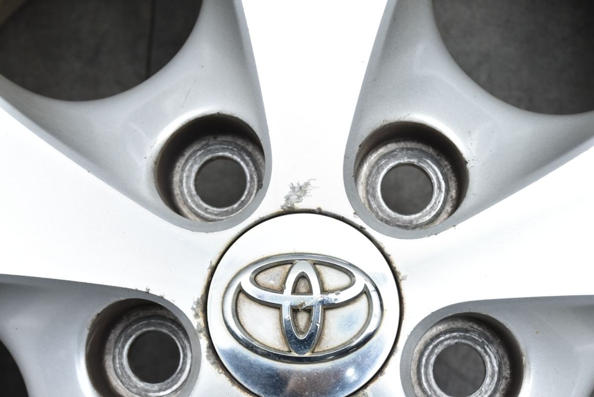70%溝有。TOYOTA アルファード10系 純正17インチ×7J+45 溝有