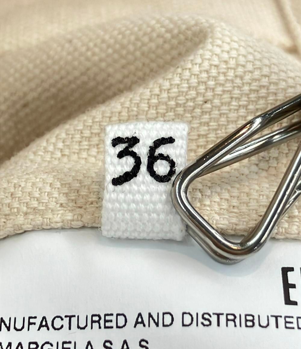 美品 メゾンマルジェラ ビックカラー レースシャツ ジャケット 22SS  