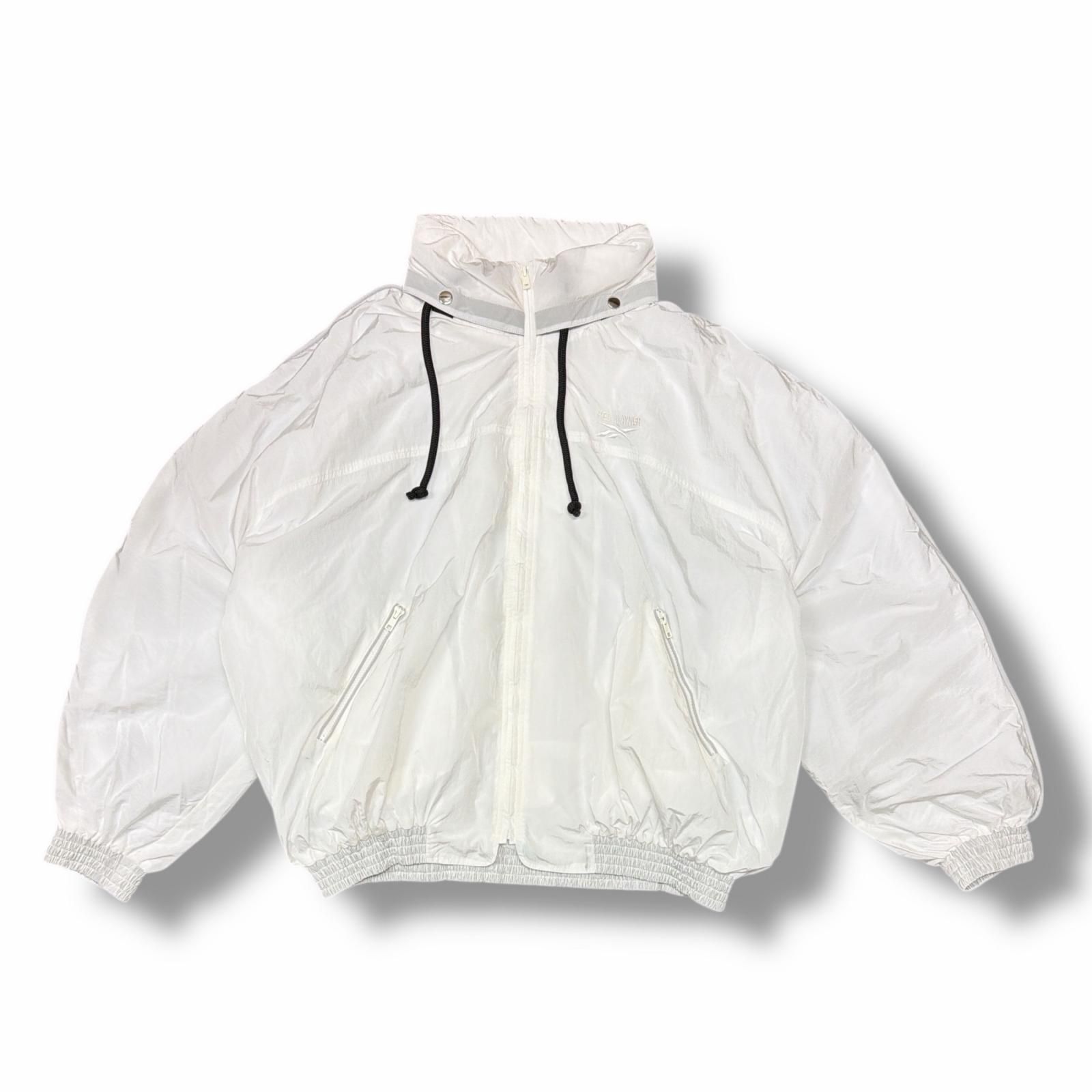HED MAYNERヘドメイナー ホワイト リーボックナイロンジャケット M 未使用 HED MAYNER × Reebok HOODED JACKET ナイロンジャケット
