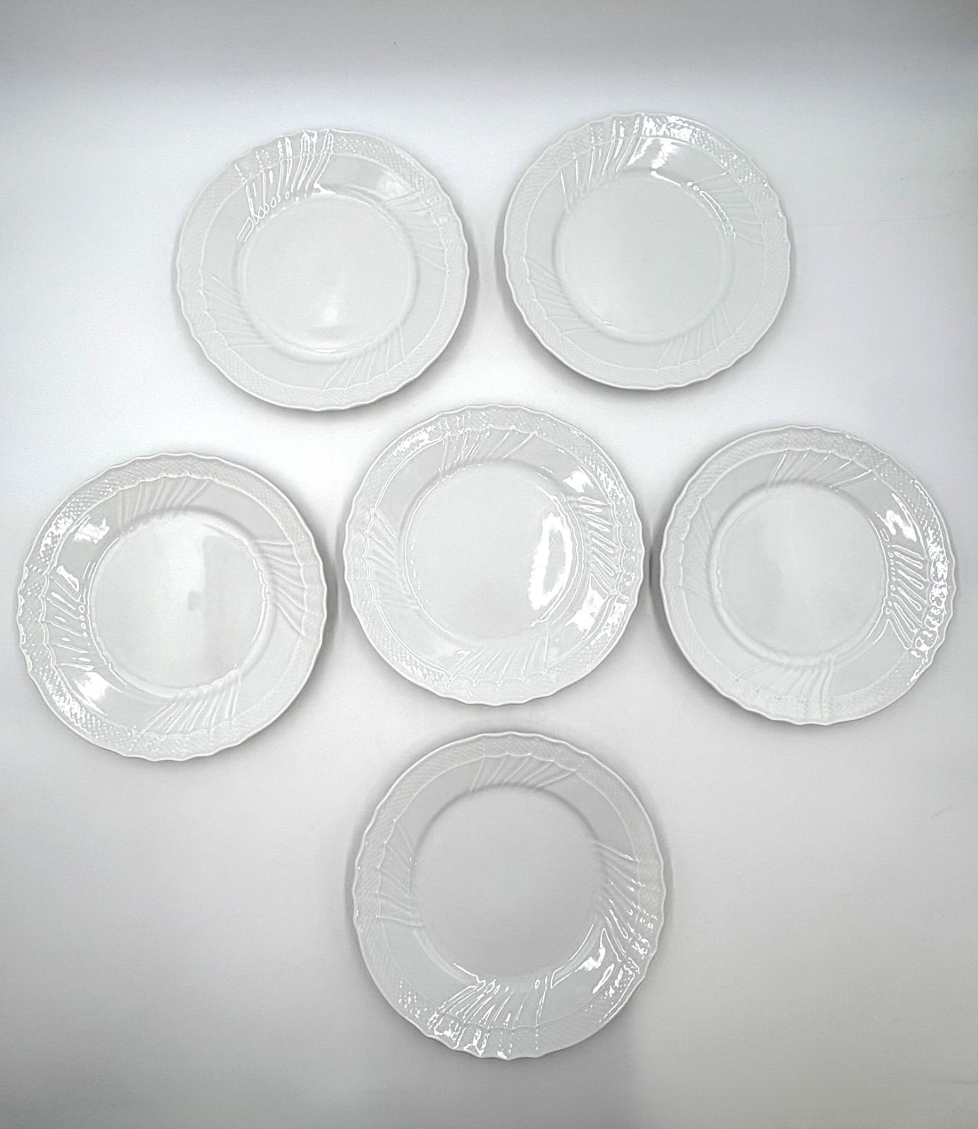 ジノリ　ベッキホワイト　22cmプレート　６枚 Richard Ginori リチャードジノリ ベッキオホワイト 22cm プレート 6枚