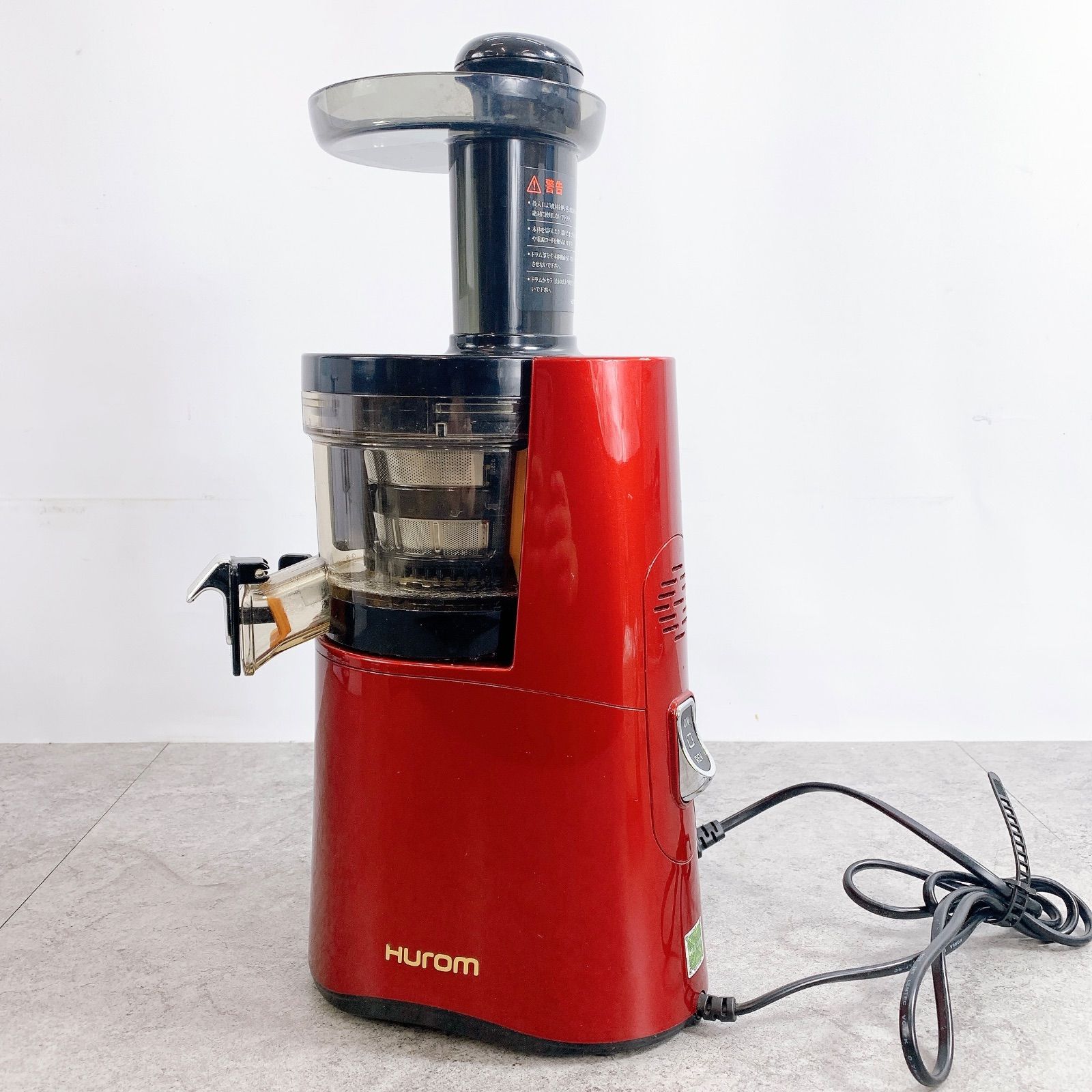 H-342 HUROM ヒューロム スロージューサー H-AA-RBA17 レッド 動作品