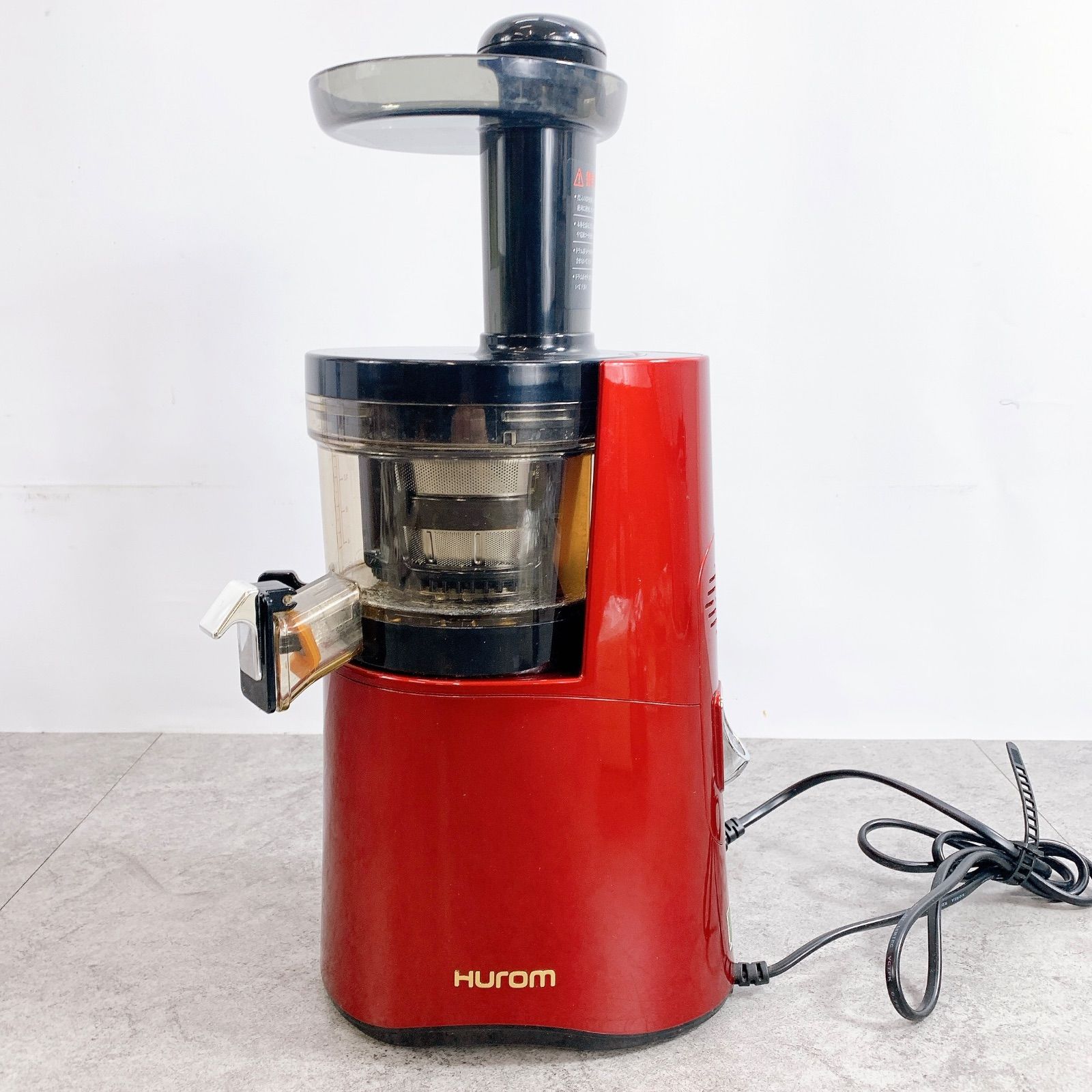 H-342 HUROM ヒューロム スロージューサー H-AA-RBA17 レッド 動作品