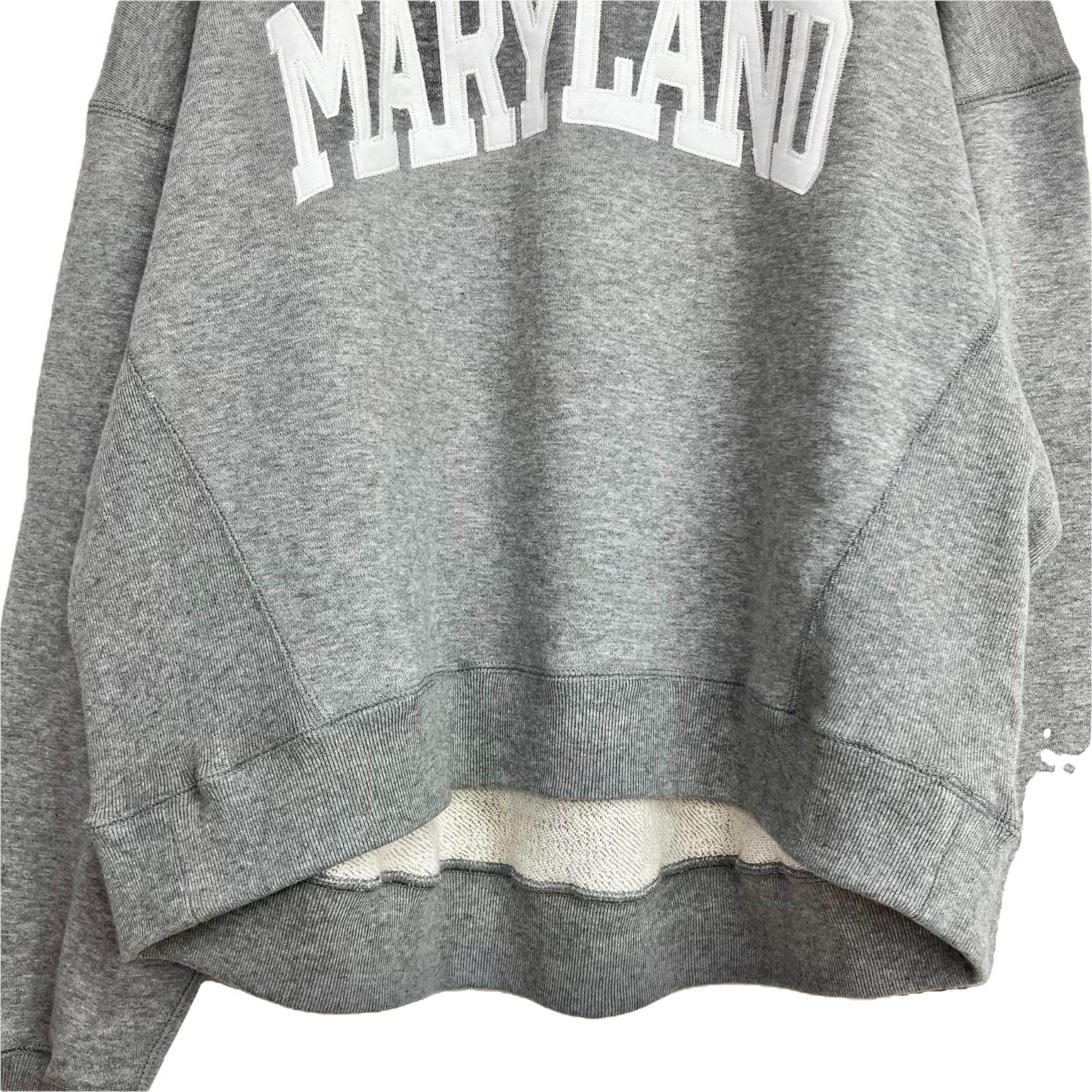 Whim Gazette 2024SS パッチワークロゴスウェット F グレー ウィム