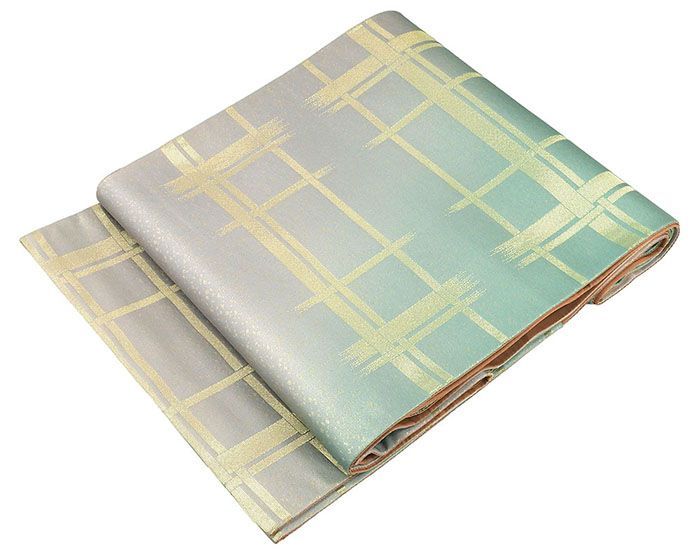 袋帯 正絹 染色作家 二代目清次郎作 霰 竹垣 礼装用 フォーマル 良品