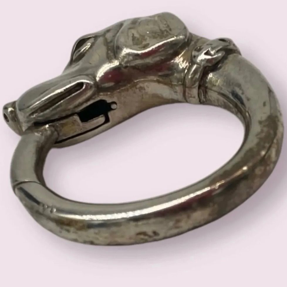 ティファニー　ヴィンテージ　ドッグ　ヘッド　キーリング　925 Tiffany&Co. ティファニー 犬 モチーフ キーリング 希少 925