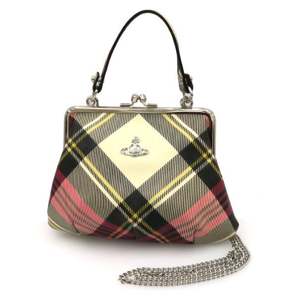 ヴィヴィアンウエストウッド がま口 チェーンショルダー/VEGAN 【B