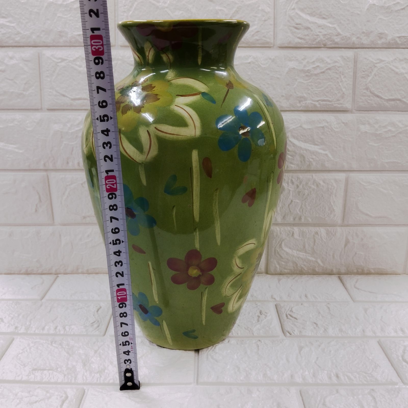 壺 花瓶 緑 骨董 - メルカリ