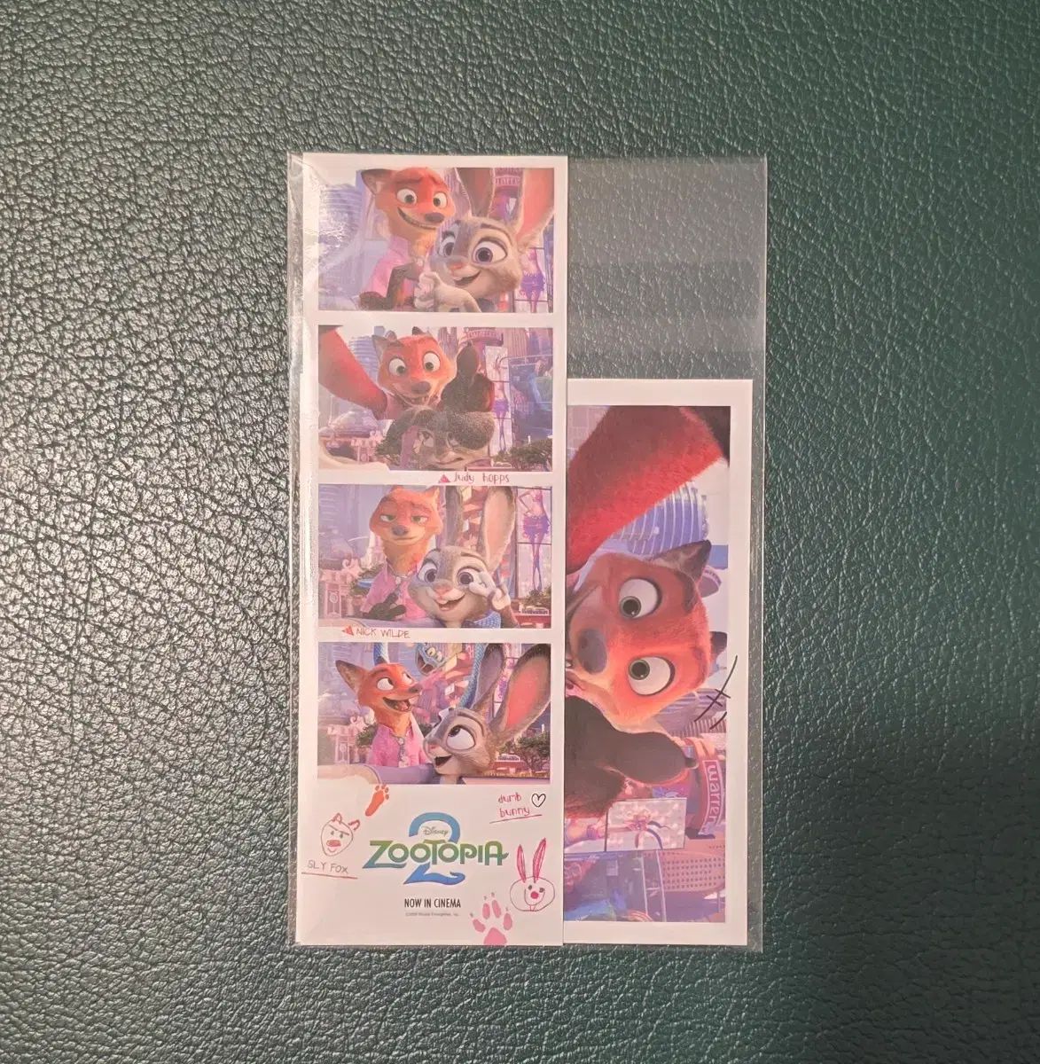 ズートピア2 LOTTE CINEMA 特典 4枚セット 写真+チェキ ポラロイド