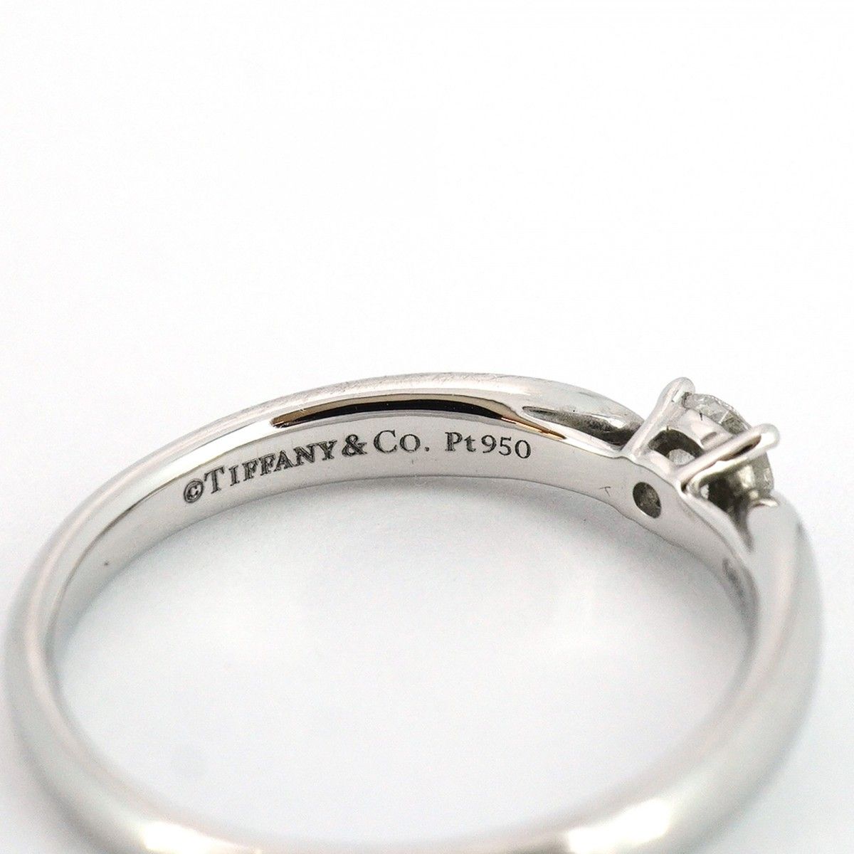 5jpb0399】ティファニー リング ハーモニー 1PD Pt950 プラチナ