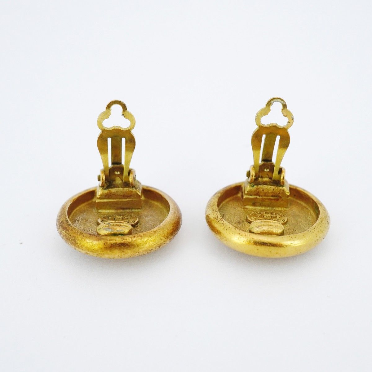 5jpb0411】シャネル イヤリング ヴィンテージ シャネルロゴ 丸型