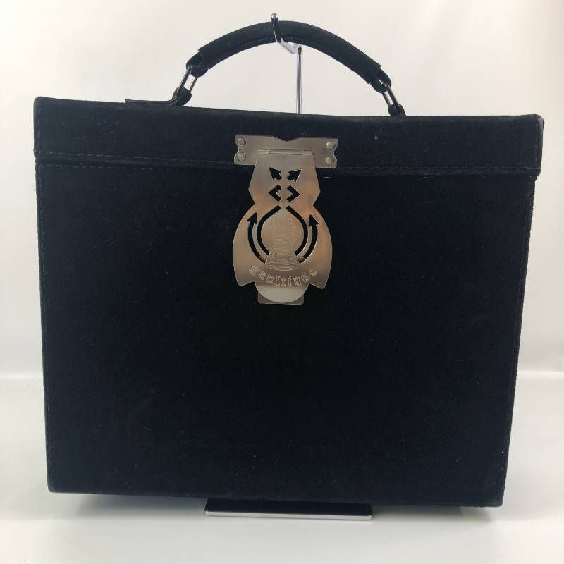 希少品 ジャンポールゴルチエ ハンドバッグ メタルデザイン スウェード