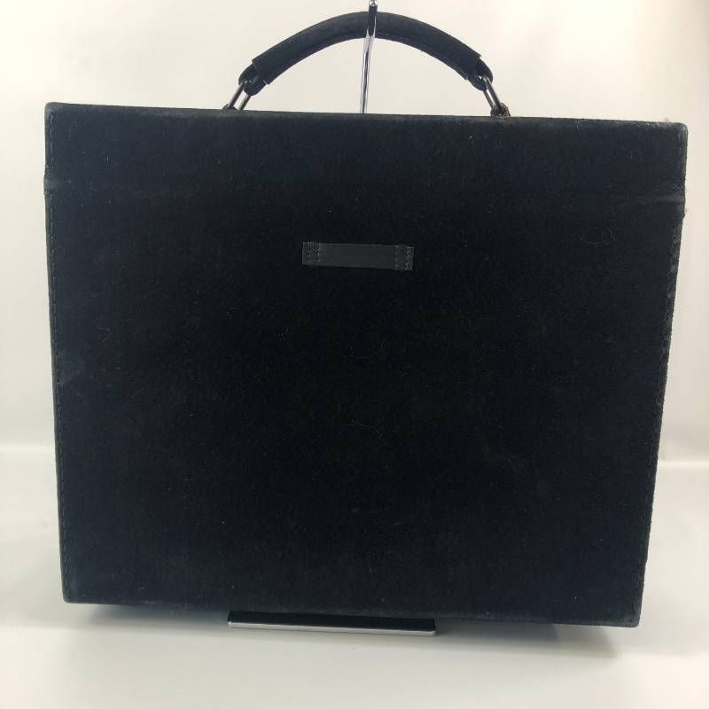 希少品 ジャンポールゴルチエ ハンドバッグ メタルデザイン スウェード 